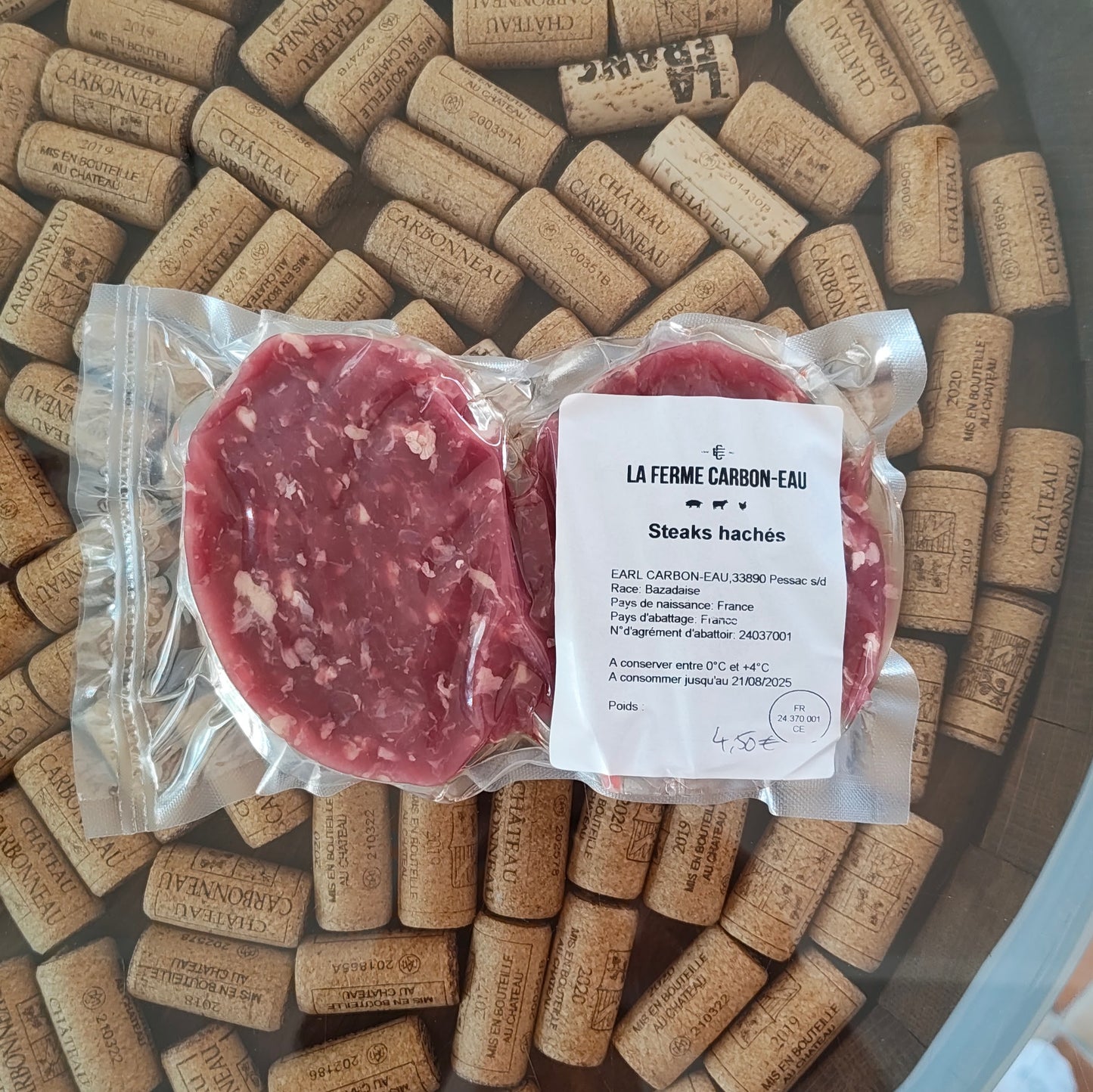Steaks hachés de boeuf Bazadaise