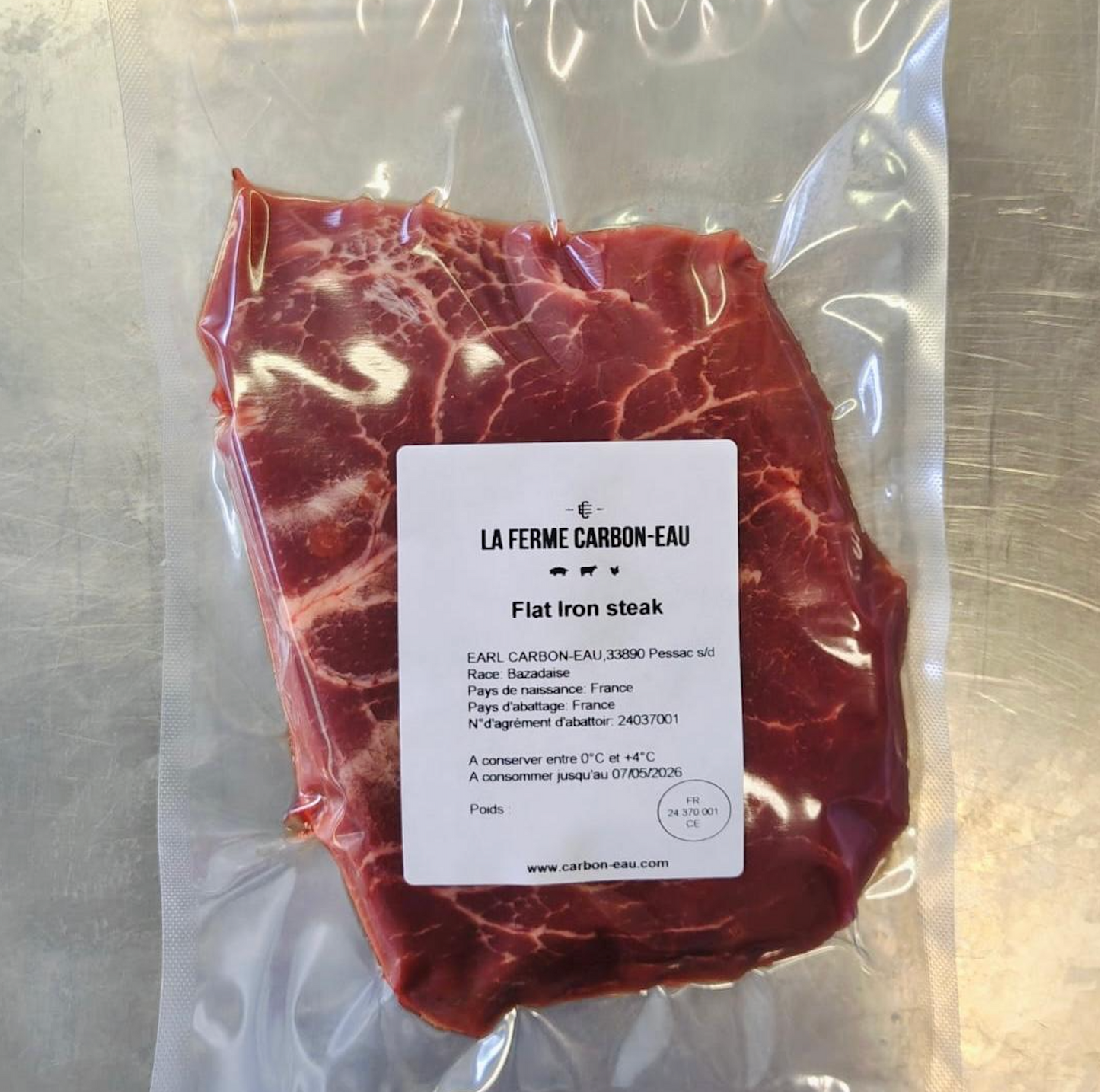 Flat Iron Steak (Paleron à griller) boeuf Bazadaise