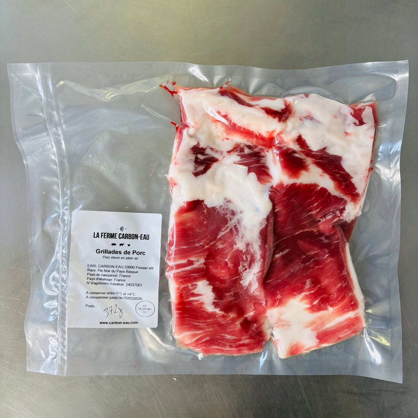 Grillades de porc plein air