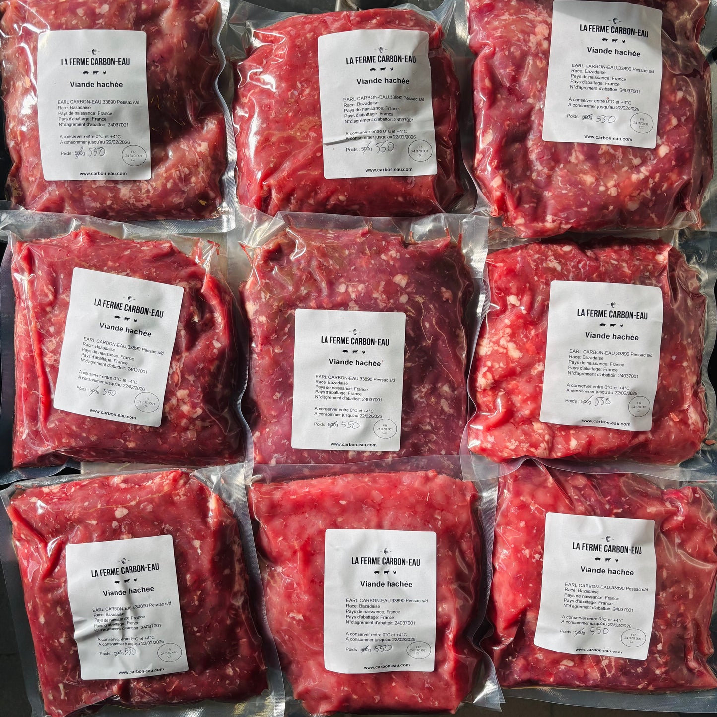 Viande haché de boeuf Bazadaise