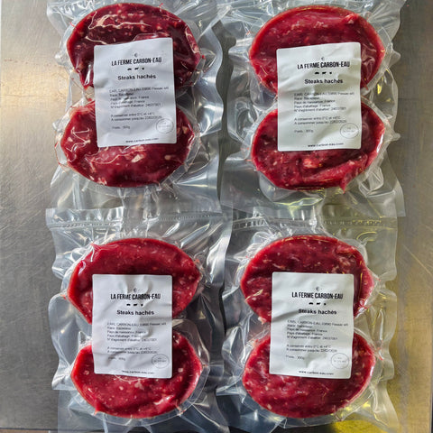 2 steaks hachés de boeuf Bazadaise (Burger patty)